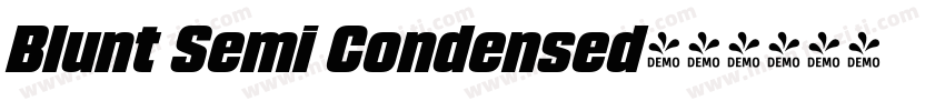 Blunt Semi Condensed字体转换